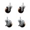 Service Caster 3 Inch High Temp Phenolic 34 Inch Threaded Stem Caster Set 2 Brakes SCC SCC-TS20S314-PHRHT-34212-2-TLB-2 - alternate 1